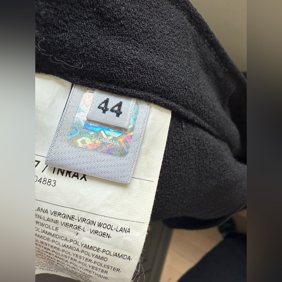 Dolce & Gabbana Wool Blend Skirt w/ Patent Trim • 44 - Picture 9 of 10